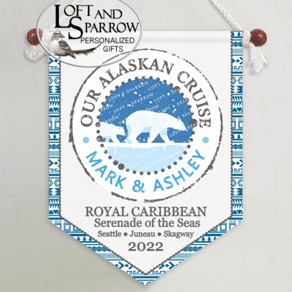 Cruise Cabin Door Decorations Ship Banner Sign Alaska Polar Bear