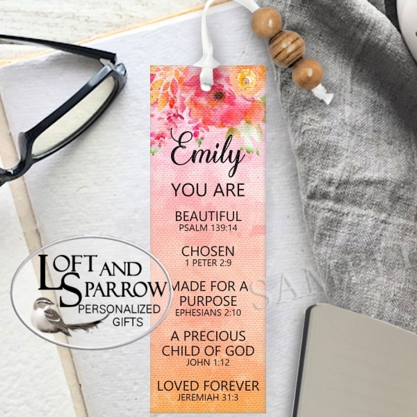 Bookmark Personalized Custom Name -Changeable Wording BKMK-BV-A3