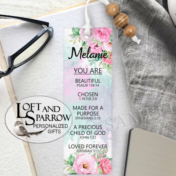 Bookmark Personalized Custom Name -Changeable Wording BKMK-BV-A4