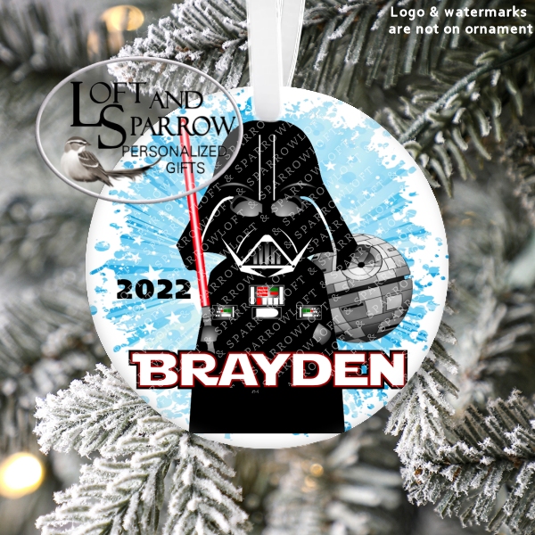 Star Wars Darth Vader Christmas Ornament Personalized