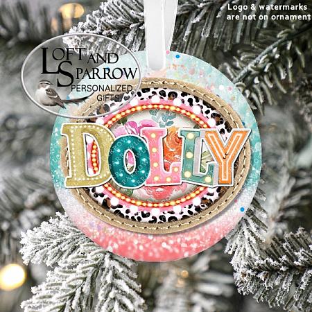 Dolly Parton Christmas Ornament-Personalized Christmas Ornament LoftAndSparrow Etsy Shop Loft And Sparrow Family First Christmas Gift Keepsake Ornament For Kids Grandchildren Custom Stocking Stuffer New Home New Baby Couple Last Minute Gift Office Gift Grab Bag Ugly Sweater Gift Exchange Loft Watercolor Home Portrait Ornament Wedding Honeymoon Birthday Gift
